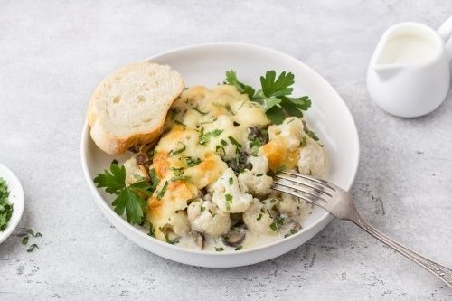 Цветная капуста под сливочно-грибным соусом: легкость и вкус на вашем столе