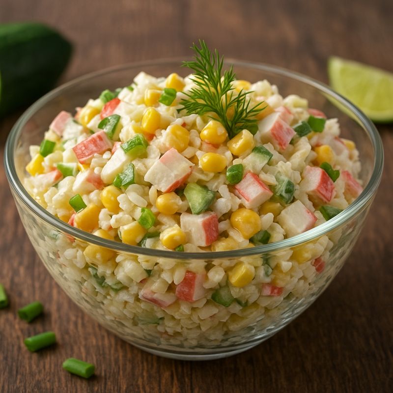 Салат с крабовыми палочками: ностальгия с современным акцентом