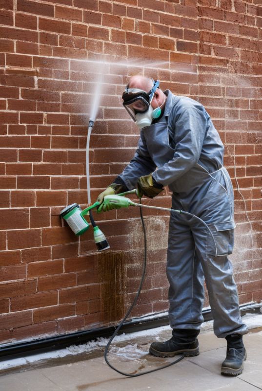 Очистка фасадов: борьба с высолами и цементными остатками