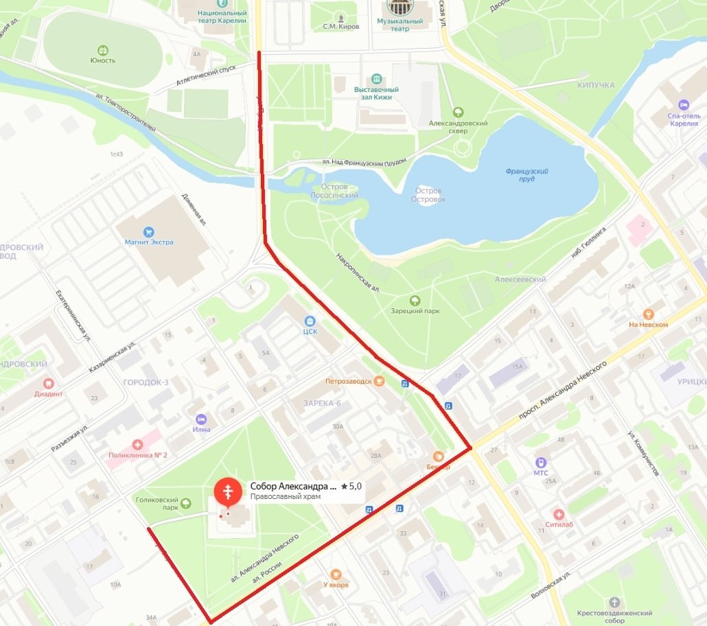 Пешеходную зону временно организуют в центре Петрозаводска Пешеходную зону временно организуют в центре Петрозаводска