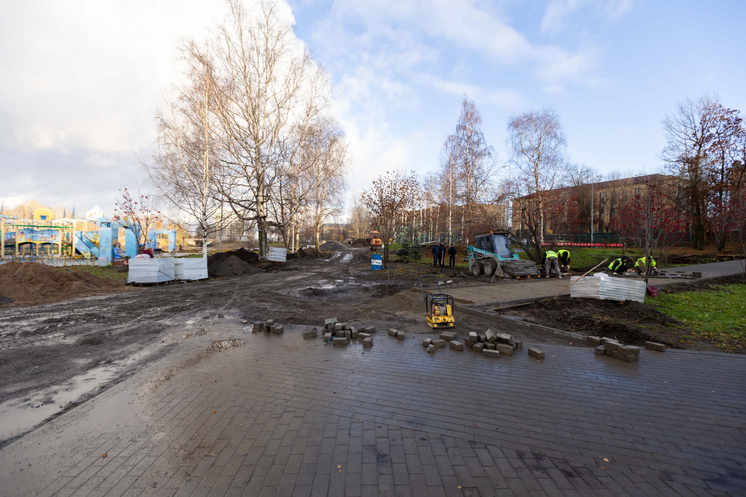 В Петрозаводске продолжается благоустройство Зарецкого парка В Петрозаводске продолжается благоустройство Зарецкого парка
