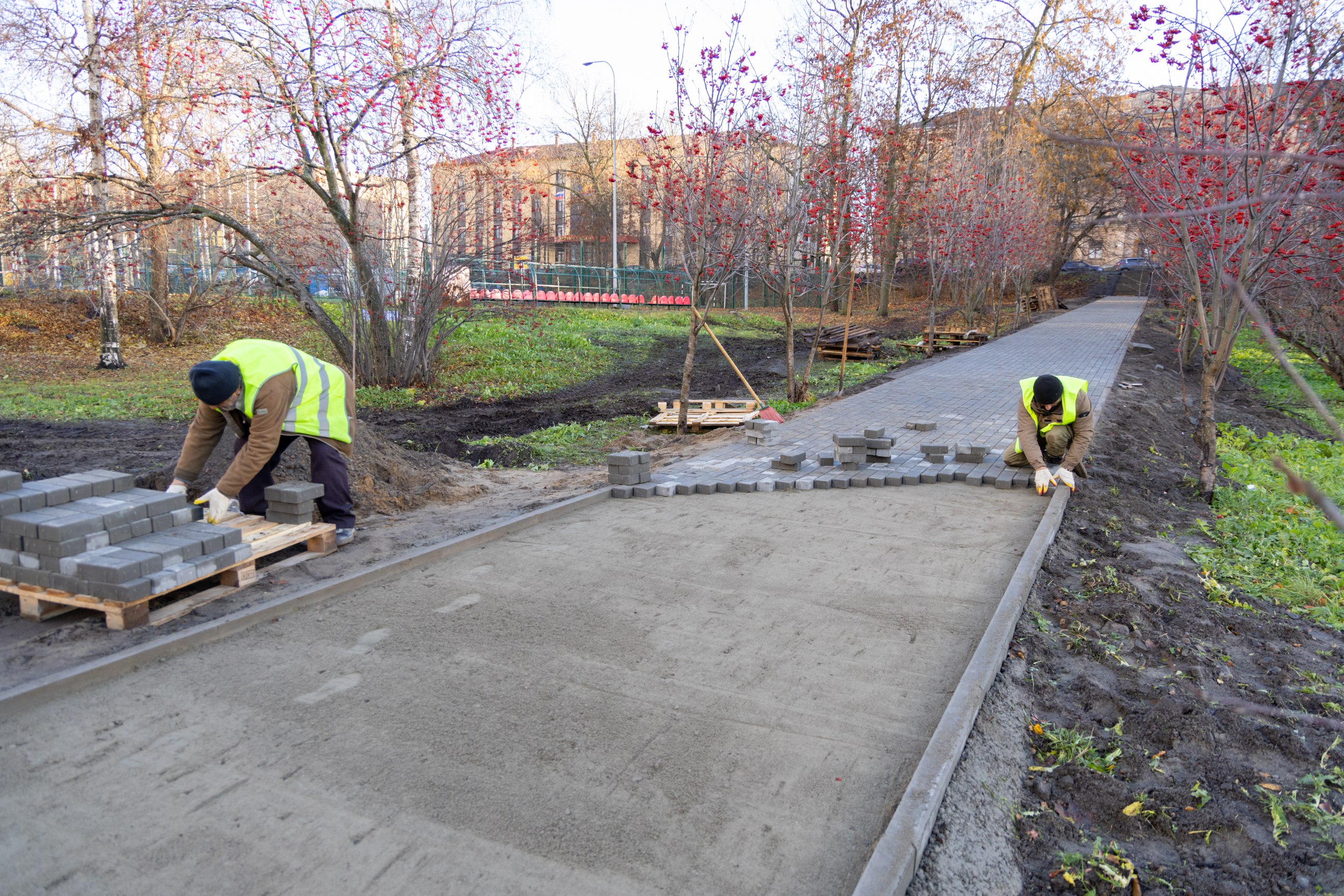 В Петрозаводске продолжается благоустройство Зарецкого парка В Петрозаводске продолжается благоустройство Зарецкого парка
