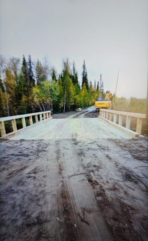 Мост к селу Калгалакша отремонтирован, проезд для всех видов транспорта восстановлен