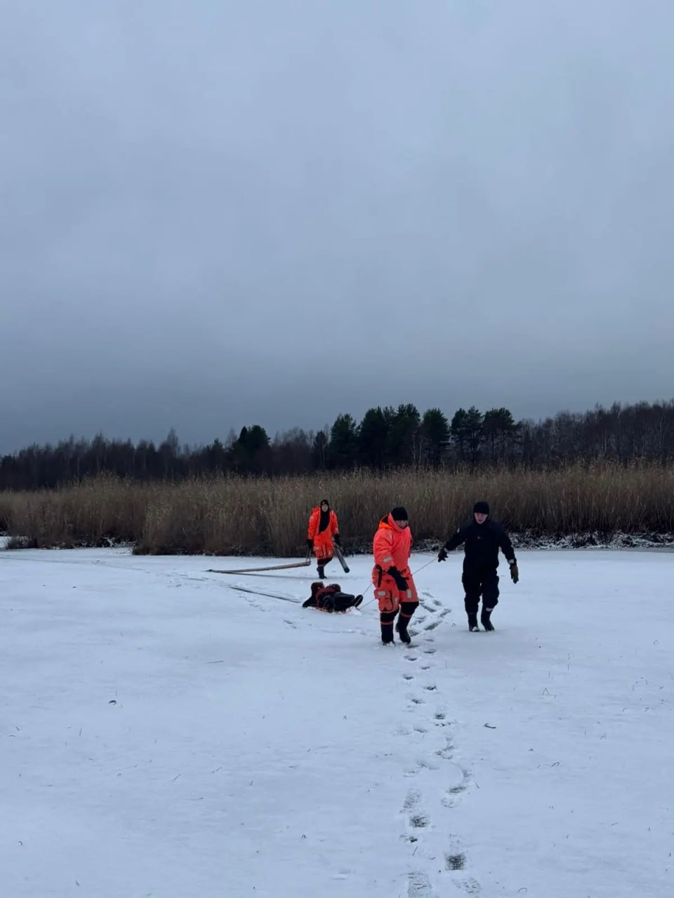 Человека спасли в Карелии на озере Повежа