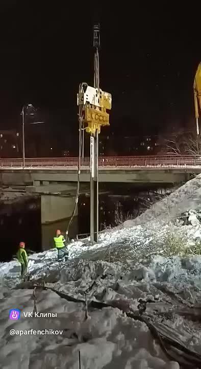 Началась реконструкция моста через реку Мегрега в Олонце