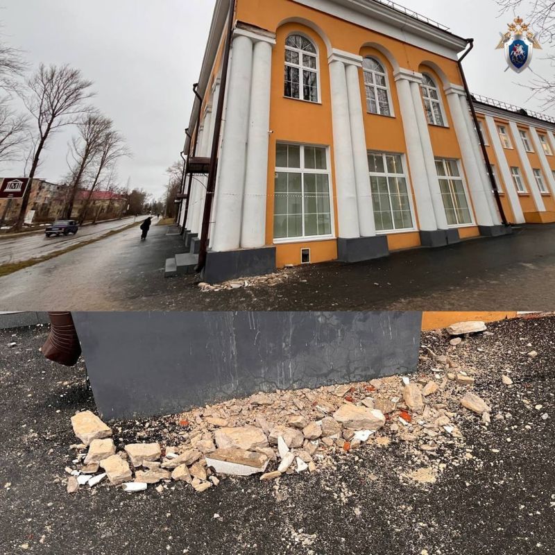 В Сегеже обрушилась часть колонны Музейного центра