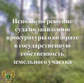 По требованию Карельской межрайонной природоохранной прокуратуры земельный участок, расположенный в пределах акватории Ладожского озера и земель лесного фонда вблизи поселка Лумиваара Лахденпохского района, возвращен в...