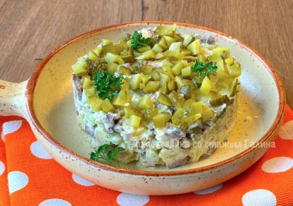 Салат с майонезом: необычное преображение с говяжьим сердцем