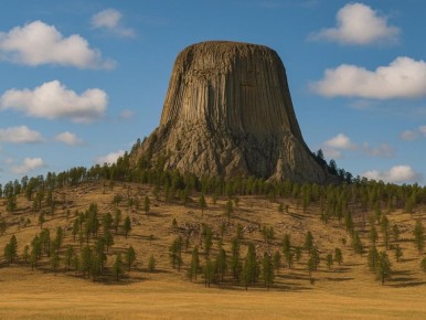 Необычная легенда Башни Дьявола: мифы и факты о загадочной высоте Вайоминга