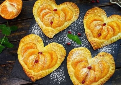 Сладкие сердечки с мандаринами: идеальный десерт для любого праздника