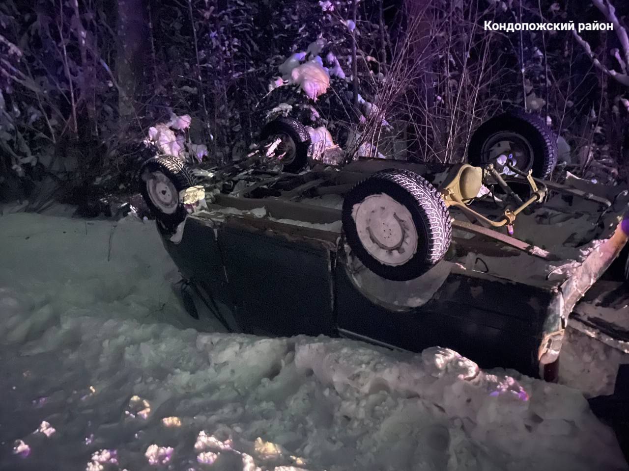 В Карелии два водителя попали в ДТП из-за заносов