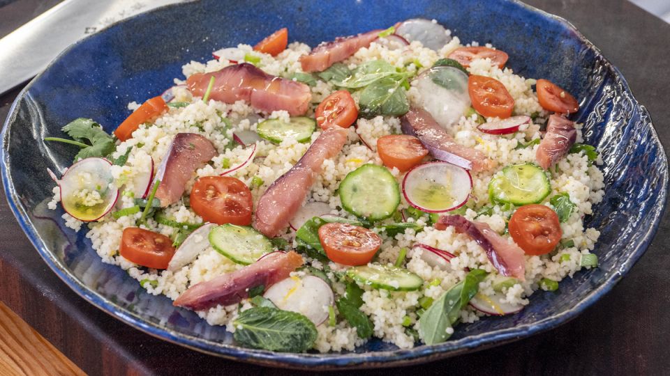 Кускус с горбушей: лёгкий летний обед без суеты