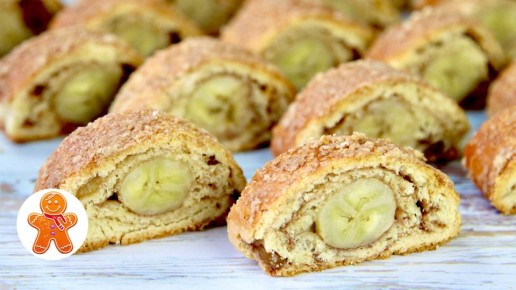 Нежное домашнее печенье с корицей и бананом