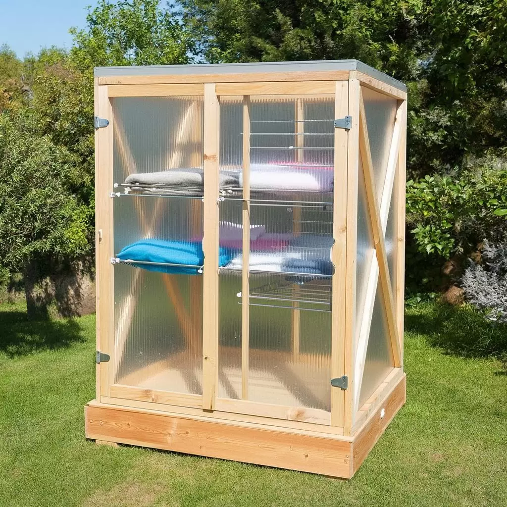 Солнечный сушильный шкаф: как сэкономить на сушке одежды, используя силу солнца