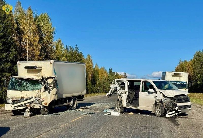 Четверо детей и трое взрослых пострадали в ДТП в Карелии