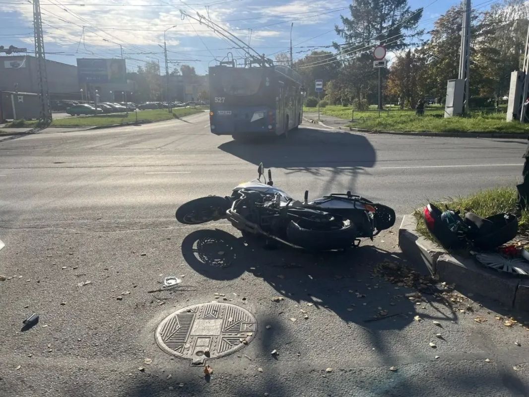 Мотоциклист пострадал в ДТП в Петрозаводске